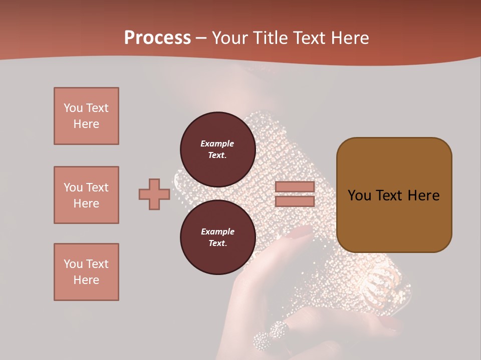 A Woman Holding A Cell Phone In Her Hand PowerPoint Template