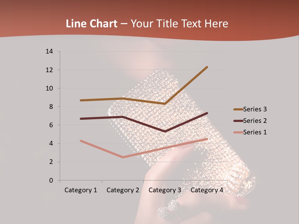 A Woman Holding A Cell Phone In Her Hand PowerPoint Template