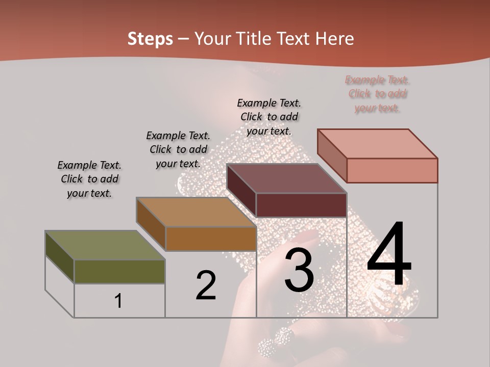 A Woman Holding A Cell Phone In Her Hand PowerPoint Template