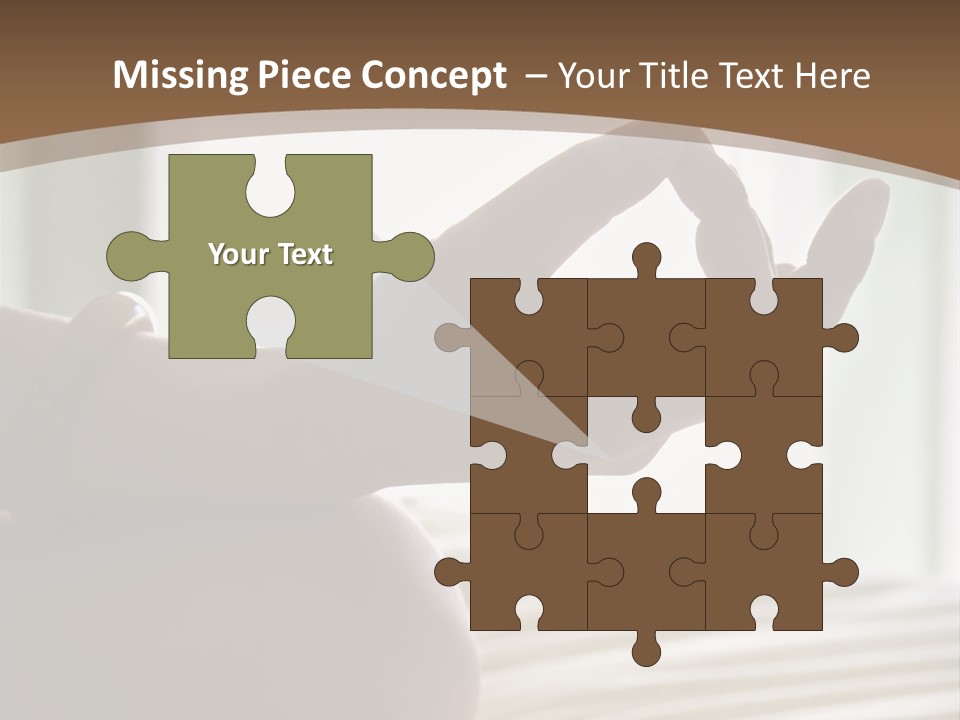 A Woman Sitting On A Bed With Her Hands In The Air PowerPoint Template