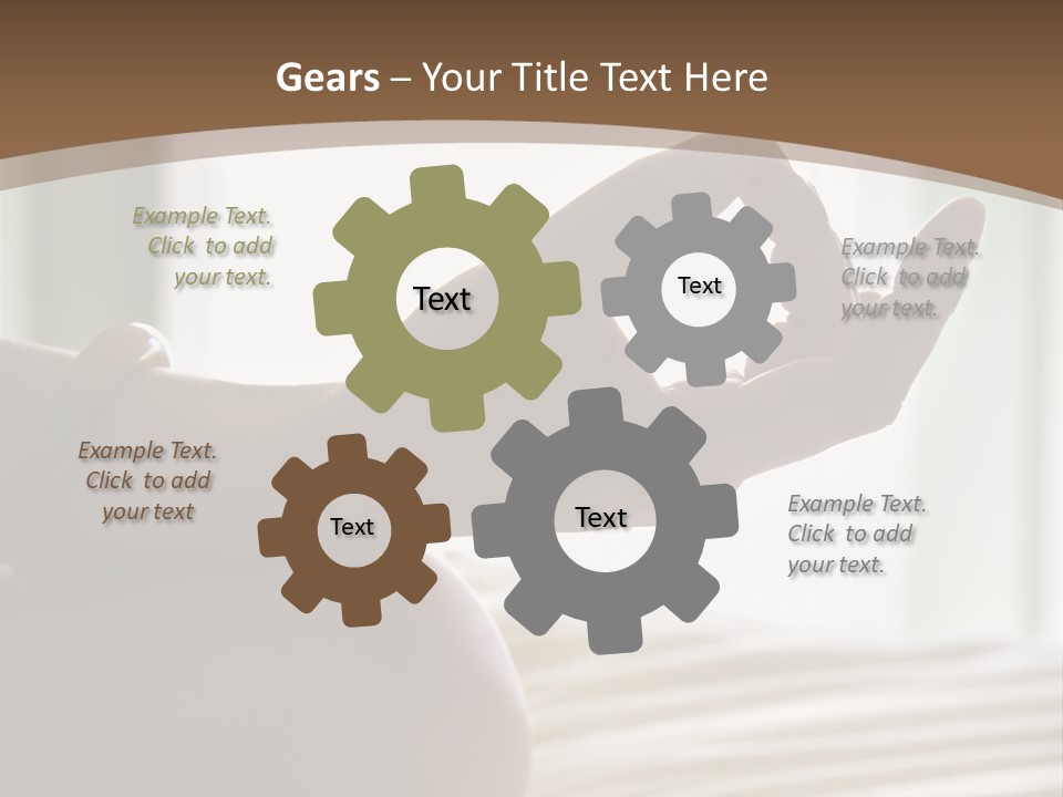 A Woman Sitting On A Bed With Her Hands In The Air PowerPoint Template