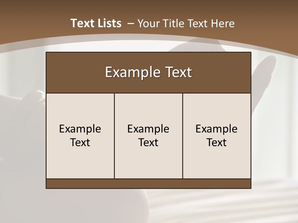 A Woman Sitting On A Bed With Her Hands In The Air PowerPoint Template