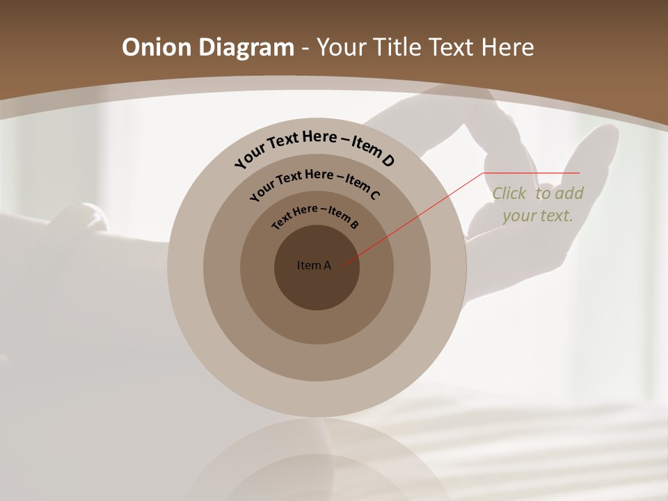 A Woman Sitting On A Bed With Her Hands In The Air PowerPoint Template