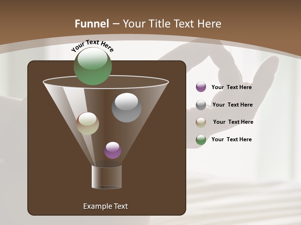 A Woman Sitting On A Bed With Her Hands In The Air PowerPoint Template