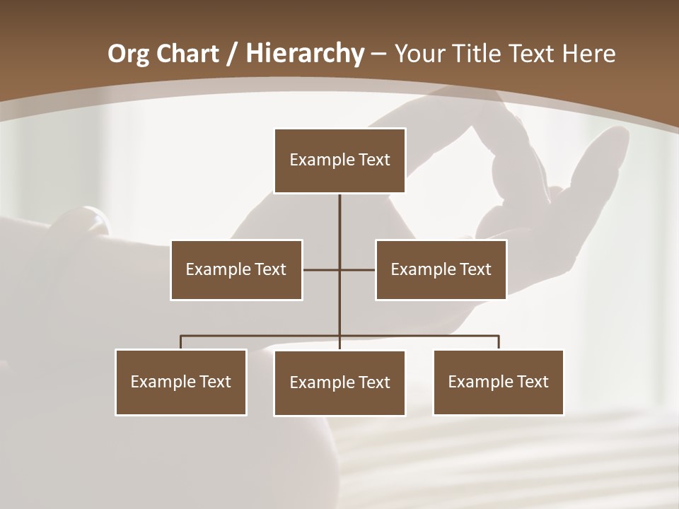 A Woman Sitting On A Bed With Her Hands In The Air PowerPoint Template