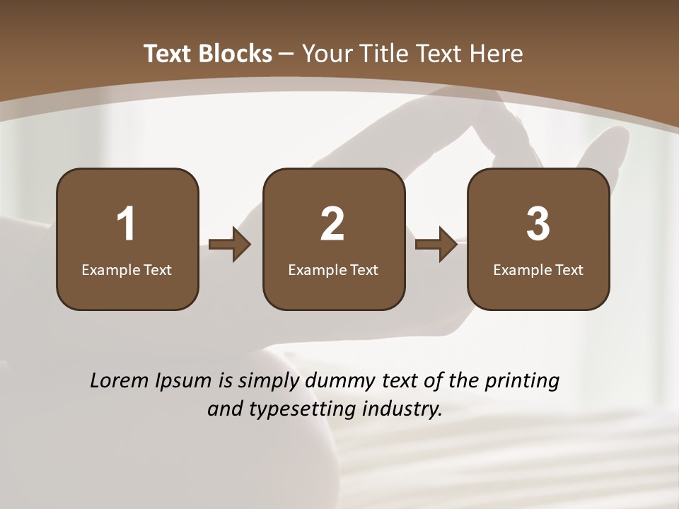 A Woman Sitting On A Bed With Her Hands In The Air PowerPoint Template