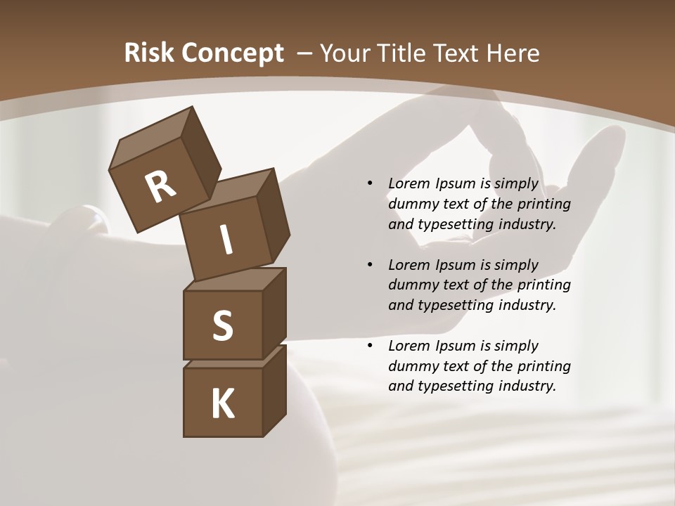 A Woman Sitting On A Bed With Her Hands In The Air PowerPoint Template