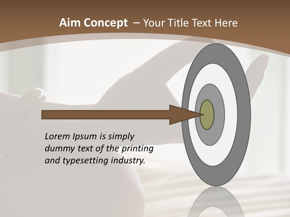 A Woman Sitting On A Bed With Her Hands In The Air PowerPoint Template