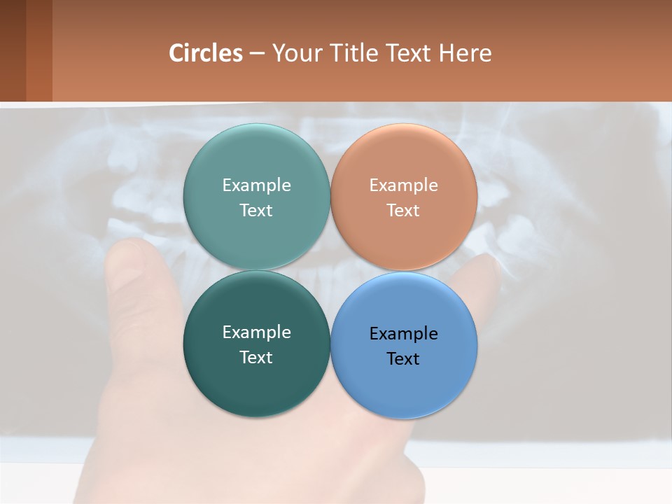 A Person Holding Their Hand Up In Front Of A X - Ray PowerPoint Template