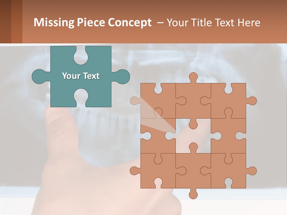 A Person Holding Their Hand Up In Front Of A X - Ray PowerPoint Template