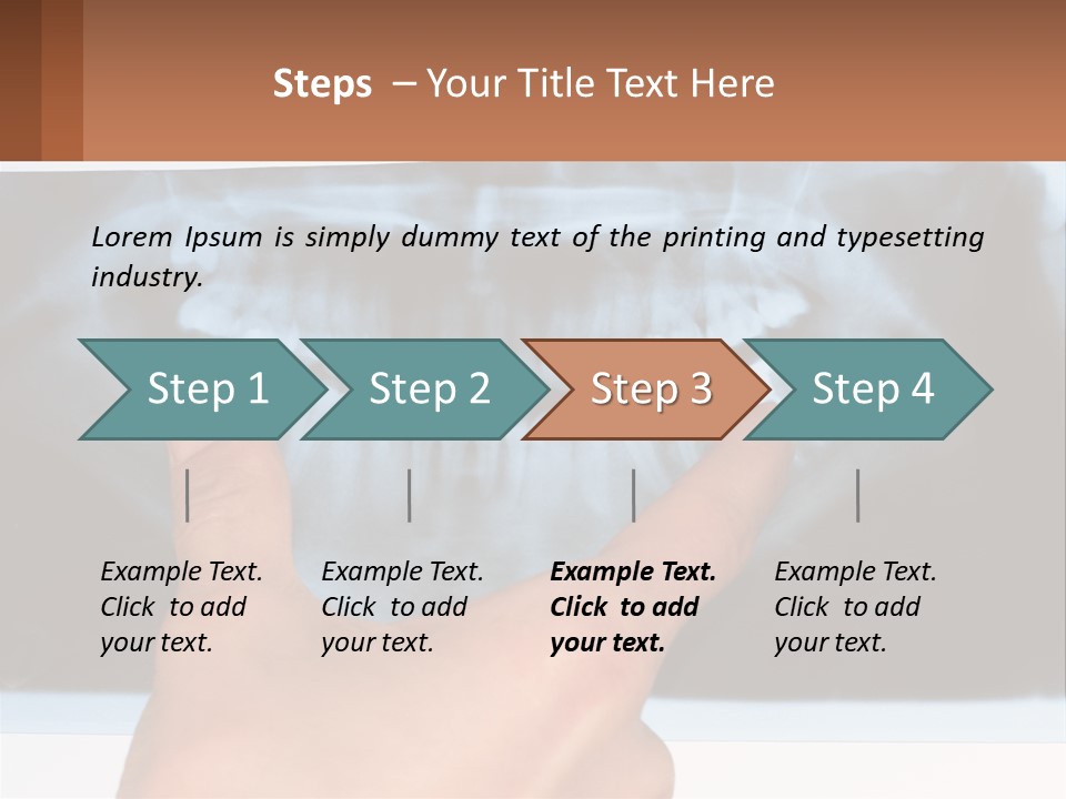 A Person Holding Their Hand Up In Front Of A X - Ray PowerPoint Template