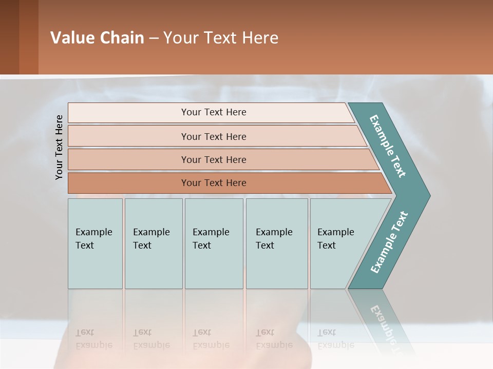 A Person Holding Their Hand Up In Front Of A X - Ray PowerPoint Template
