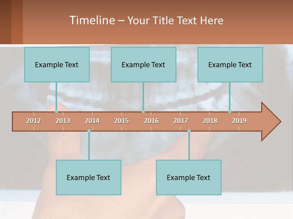 A Person Holding Their Hand Up In Front Of A X - Ray PowerPoint Template