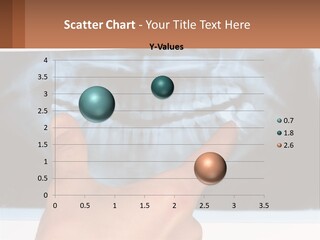 A Person Holding Their Hand Up In Front Of A X - Ray PowerPoint Template