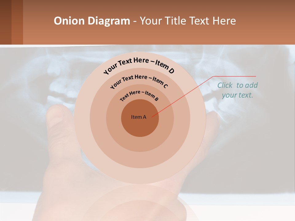 A Person Holding Their Hand Up In Front Of A X - Ray PowerPoint Template