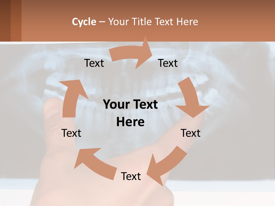 A Person Holding Their Hand Up In Front Of A X - Ray PowerPoint Template