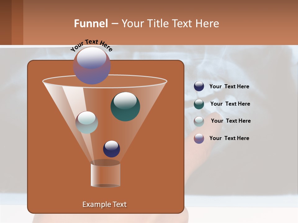 A Person Holding Their Hand Up In Front Of A X - Ray PowerPoint Template