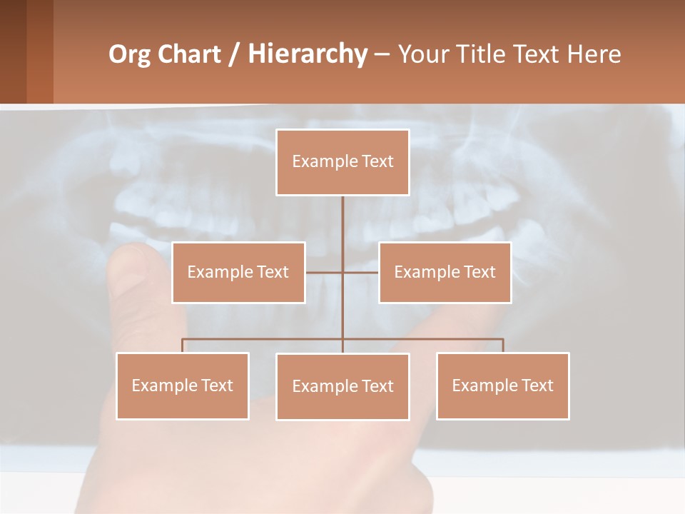 A Person Holding Their Hand Up In Front Of A X - Ray PowerPoint Template