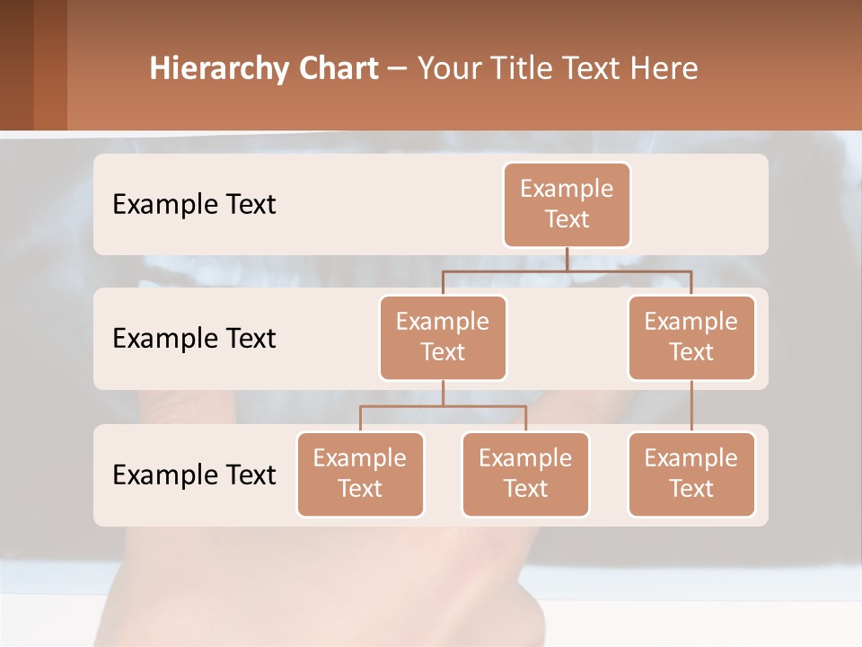 A Person Holding Their Hand Up In Front Of A X - Ray PowerPoint Template