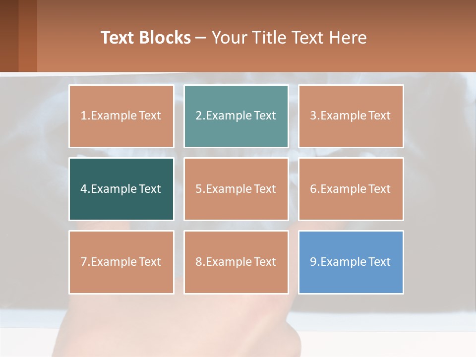 A Person Holding Their Hand Up In Front Of A X - Ray PowerPoint Template