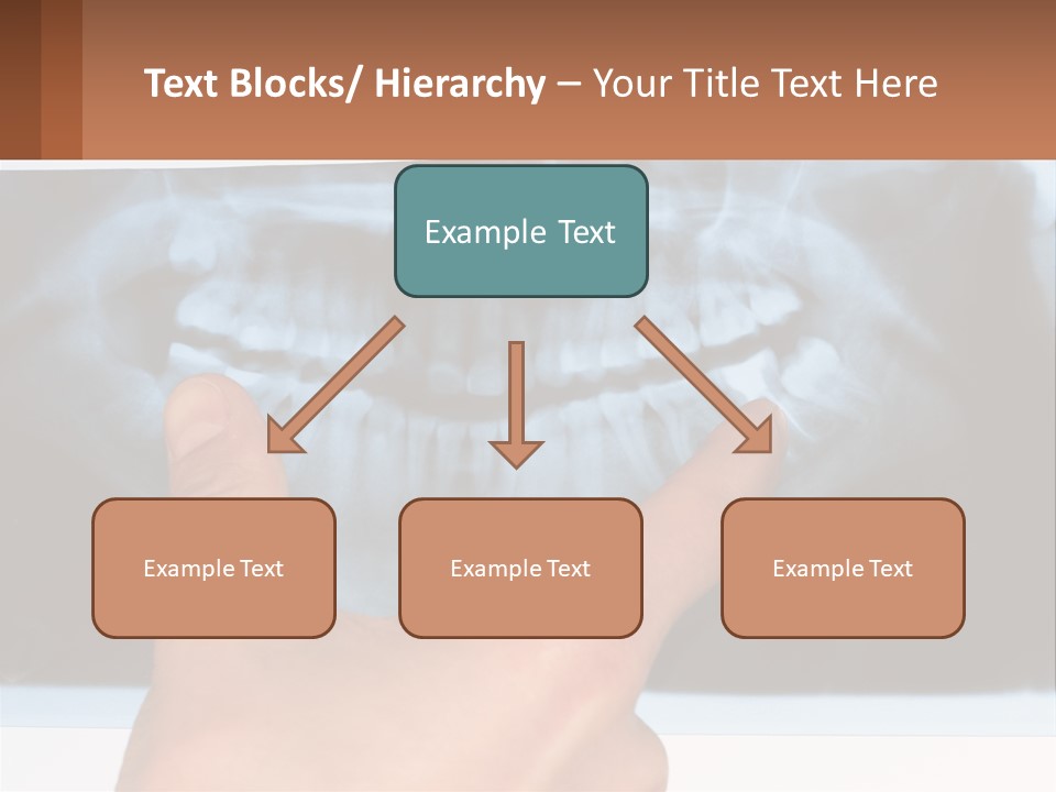 A Person Holding Their Hand Up In Front Of A X - Ray PowerPoint Template