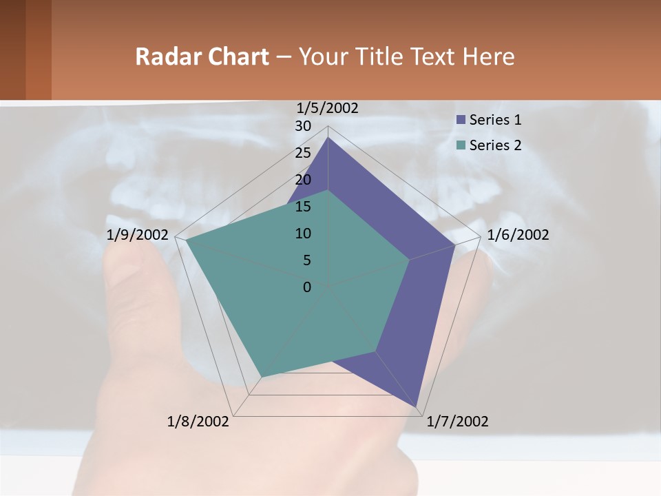 A Person Holding Their Hand Up In Front Of A X - Ray PowerPoint Template