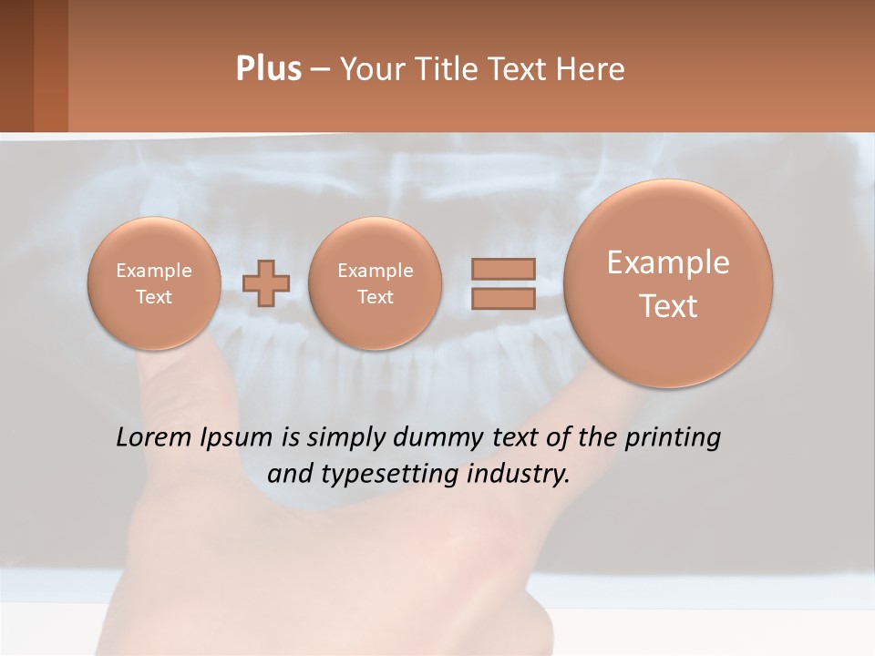 A Person Holding Their Hand Up In Front Of A X - Ray PowerPoint Template
