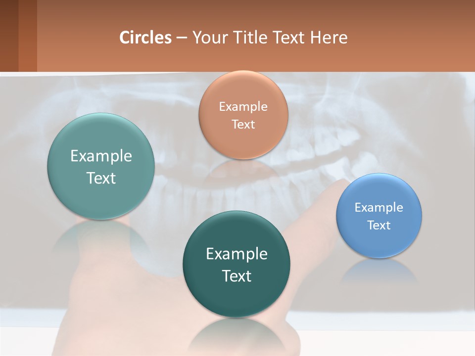 A Person Holding Their Hand Up In Front Of A X - Ray PowerPoint Template