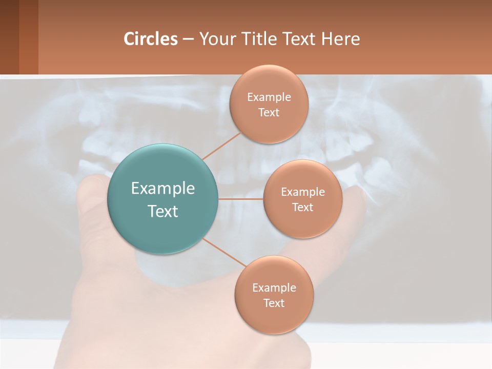 A Person Holding Their Hand Up In Front Of A X - Ray PowerPoint Template