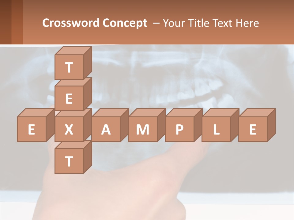 A Person Holding Their Hand Up In Front Of A X - Ray PowerPoint Template