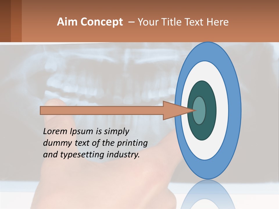A Person Holding Their Hand Up In Front Of A X - Ray PowerPoint Template
