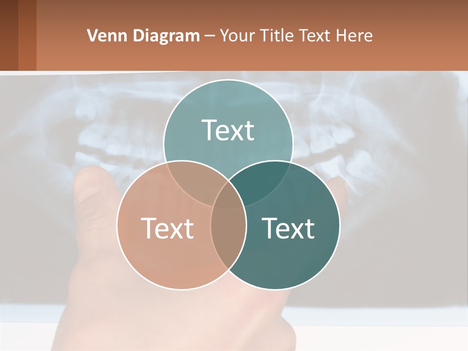 A Person Holding Their Hand Up In Front Of A X - Ray PowerPoint Template