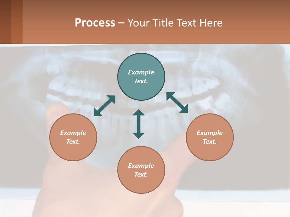A Person Holding Their Hand Up In Front Of A X - Ray PowerPoint Template