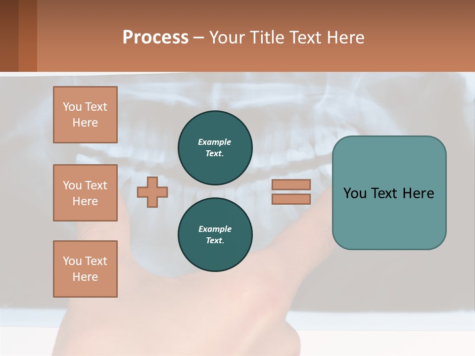 A Person Holding Their Hand Up In Front Of A X - Ray PowerPoint Template