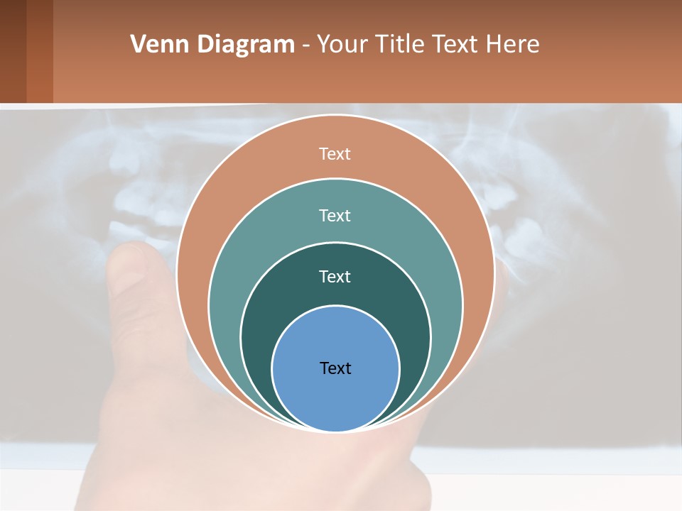 A Person Holding Their Hand Up In Front Of A X - Ray PowerPoint Template