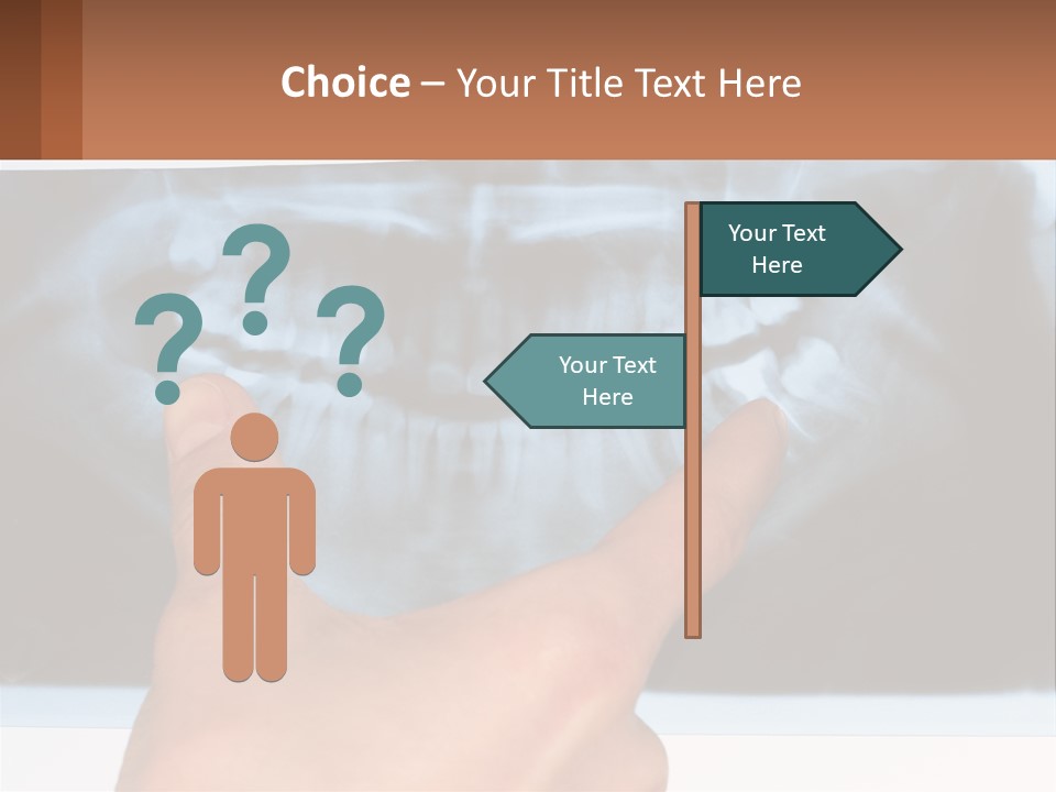 A Person Holding Their Hand Up In Front Of A X - Ray PowerPoint Template