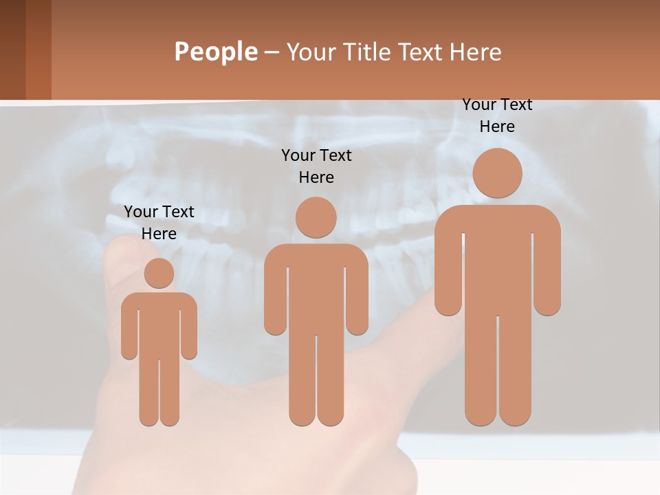 A Person Holding Their Hand Up In Front Of A X - Ray PowerPoint Template