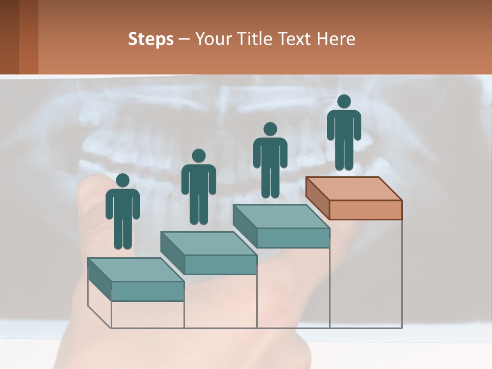 A Person Holding Their Hand Up In Front Of A X - Ray PowerPoint Template