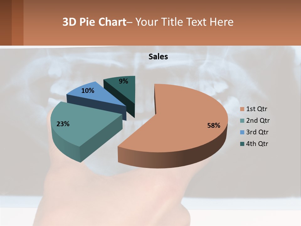 A Person Holding Their Hand Up In Front Of A X - Ray PowerPoint Template