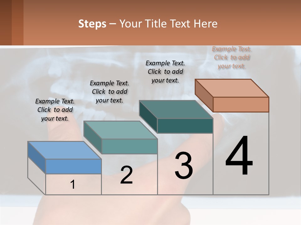 A Person Holding Their Hand Up In Front Of A X - Ray PowerPoint Template