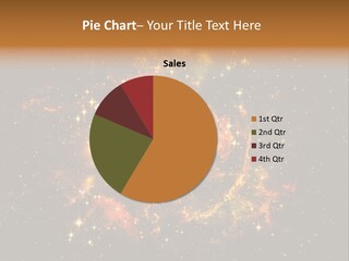 A Large Cluster Of Stars In The Night Sky PowerPoint Template