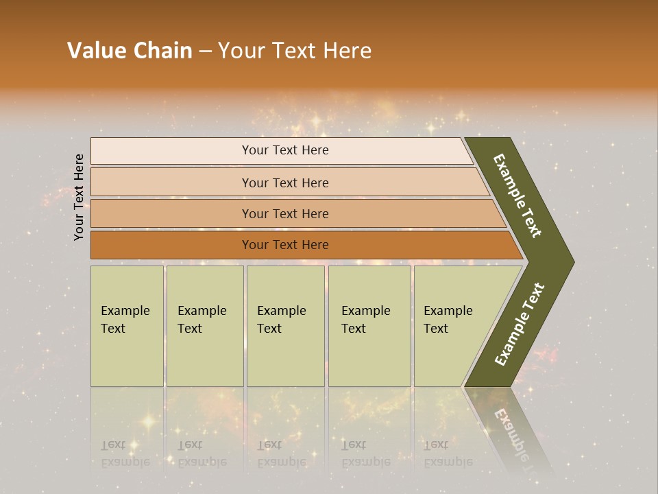 A Large Cluster Of Stars In The Night Sky PowerPoint Template