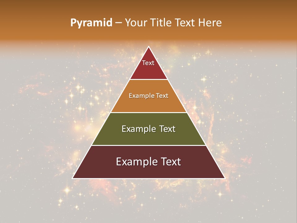 A Large Cluster Of Stars In The Night Sky PowerPoint Template