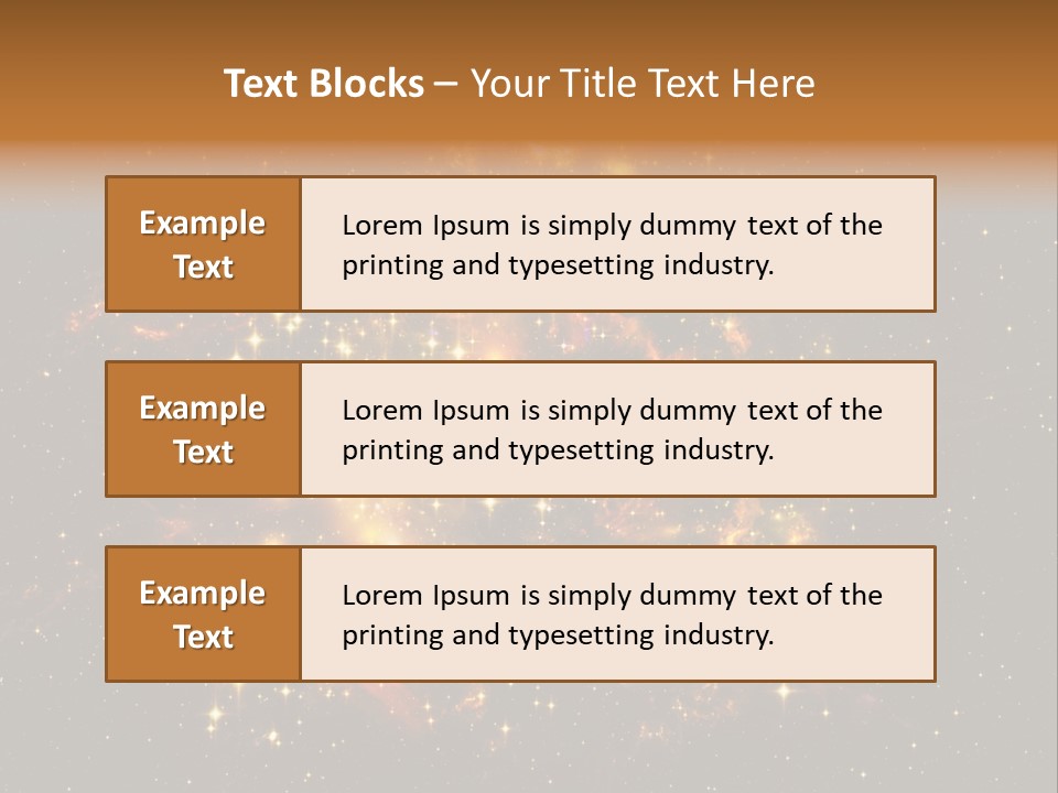 A Large Cluster Of Stars In The Night Sky PowerPoint Template