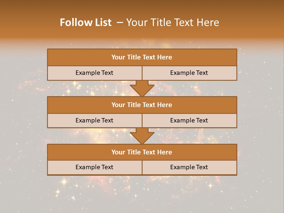 A Large Cluster Of Stars In The Night Sky PowerPoint Template