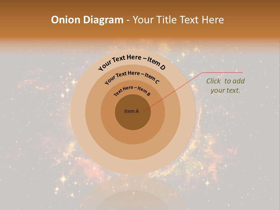 A Large Cluster Of Stars In The Night Sky PowerPoint Template