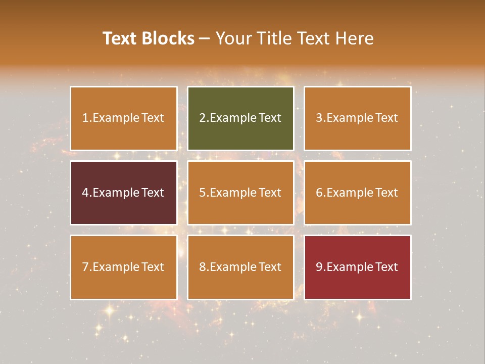 A Large Cluster Of Stars In The Night Sky PowerPoint Template