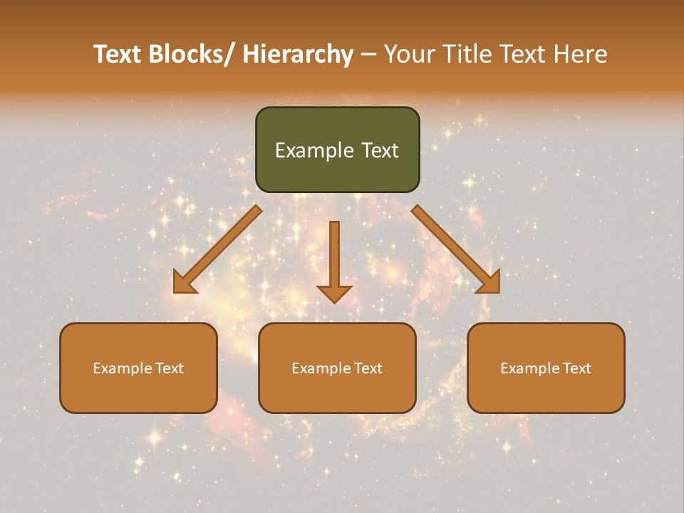 A Large Cluster Of Stars In The Night Sky PowerPoint Template