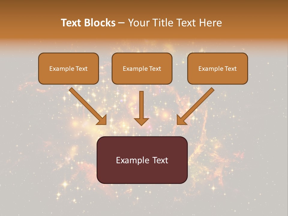 A Large Cluster Of Stars In The Night Sky PowerPoint Template