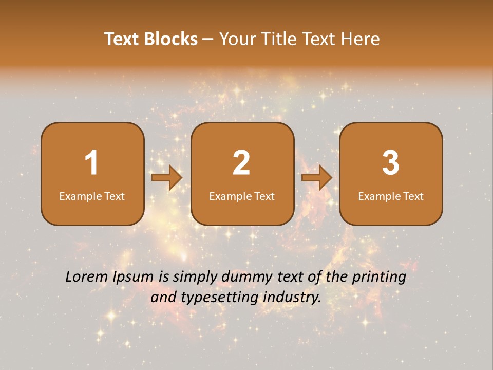 A Large Cluster Of Stars In The Night Sky PowerPoint Template